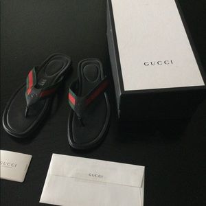 Authentic Gucci thong sandals